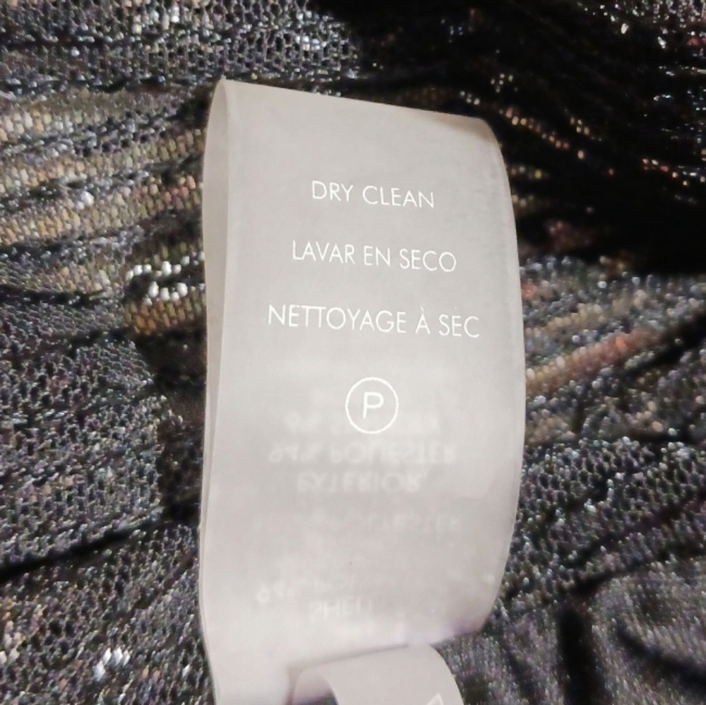 Calvin Klein Sequin Ruched Cocktail Dress - Picture 10 of 10